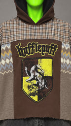 Hufflepuff Harry Potter Streetwear Handmade Custom Reworked Hoodie | XL | 1 of 1 Streetwear | Cut & Sew