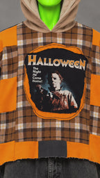 Michael Myers Halloween Horror Handmade Custom Reworked Hoodie | XL | 1 of 1 Streetwear | Cut & Sew