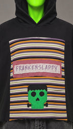 Goosebumps Halloween Nostalgia Handmade Custom Reworked Hoodie | XL | 1 of 1 Streetwear | Cut & Sew