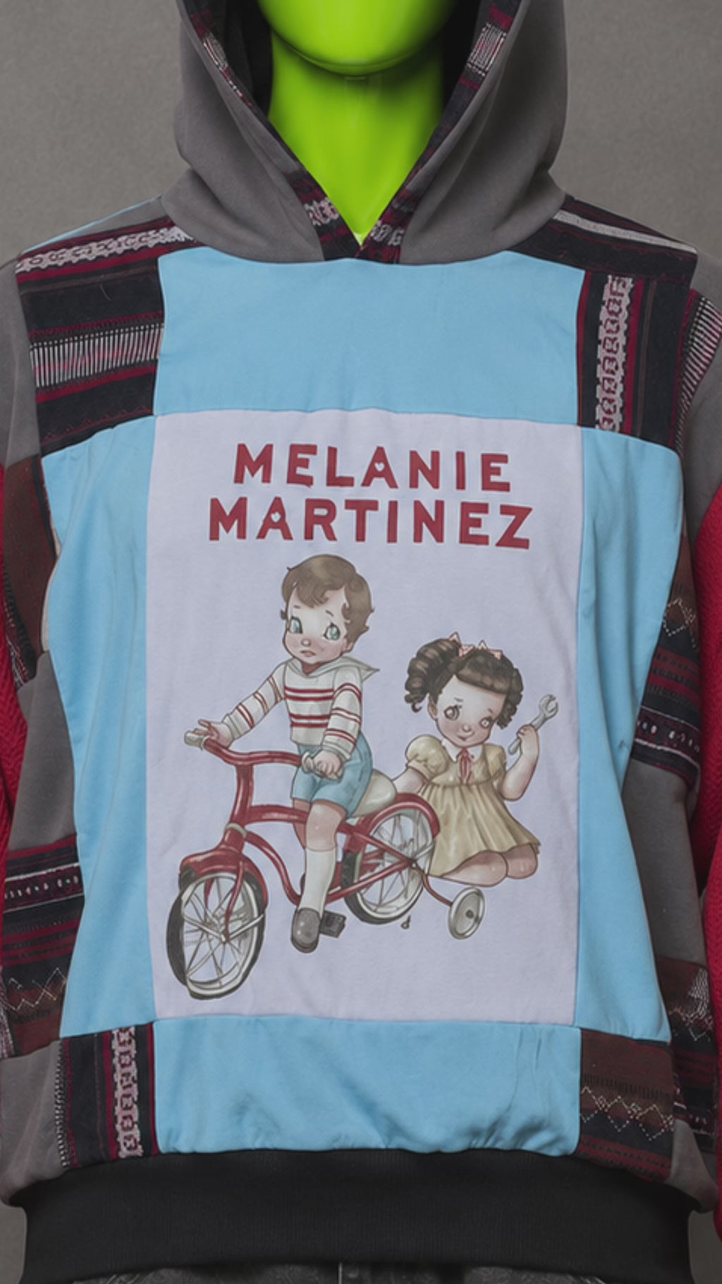 Melanie Martinez Reworked Patchwork Hoodie – 2000s Streetwear | Indie Style