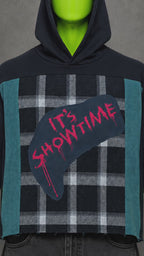 Halloween Horror Nights Showtime Patchwork Hoodie – Spooky Aesthetic Streetwear