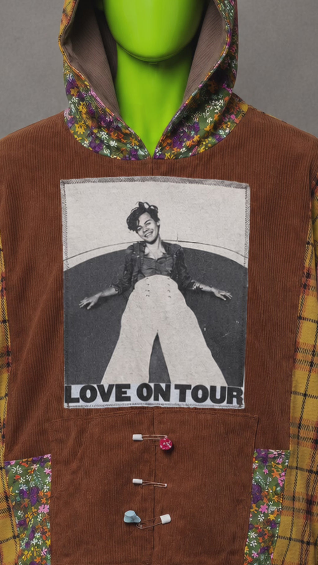 Harry Styles Love Tour Reworked Hoodie – Boho Streetwear | Funky | One of One