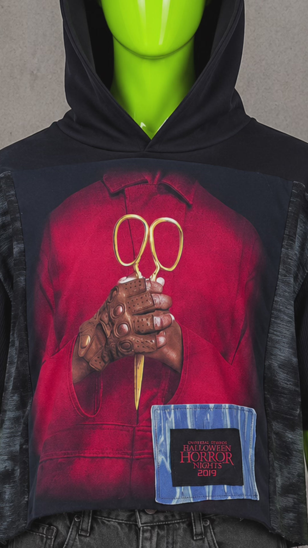 Halloween Horror Nights Us Patchwork Hoodie – Spooky Aesthetic Streetwear | 1of1