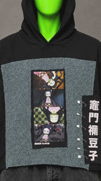 Nezuko Kamado Demon Slayer Anime Handmade Custom Reworked Hoodie | XL | 1 of 1 Streetwear | Cut & Sew