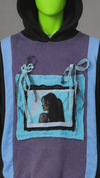 Madison Beer Reworked Patchwork Hoodie – Y2K Upcycled Streetwear 2000s Aesthetic