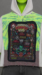 Halloween Horror Nights Pinball Patchwork Hoodie – Spooky Aesthetic | Streetwear