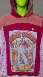 Harry Styles Flower Power Reworked Hoodie – Boho Streetwear | Funky | One of One
