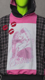 Sabrina Carpenter Patchwork Hoodie – 2000s Streetwear | Retro Y2K | Unisex
