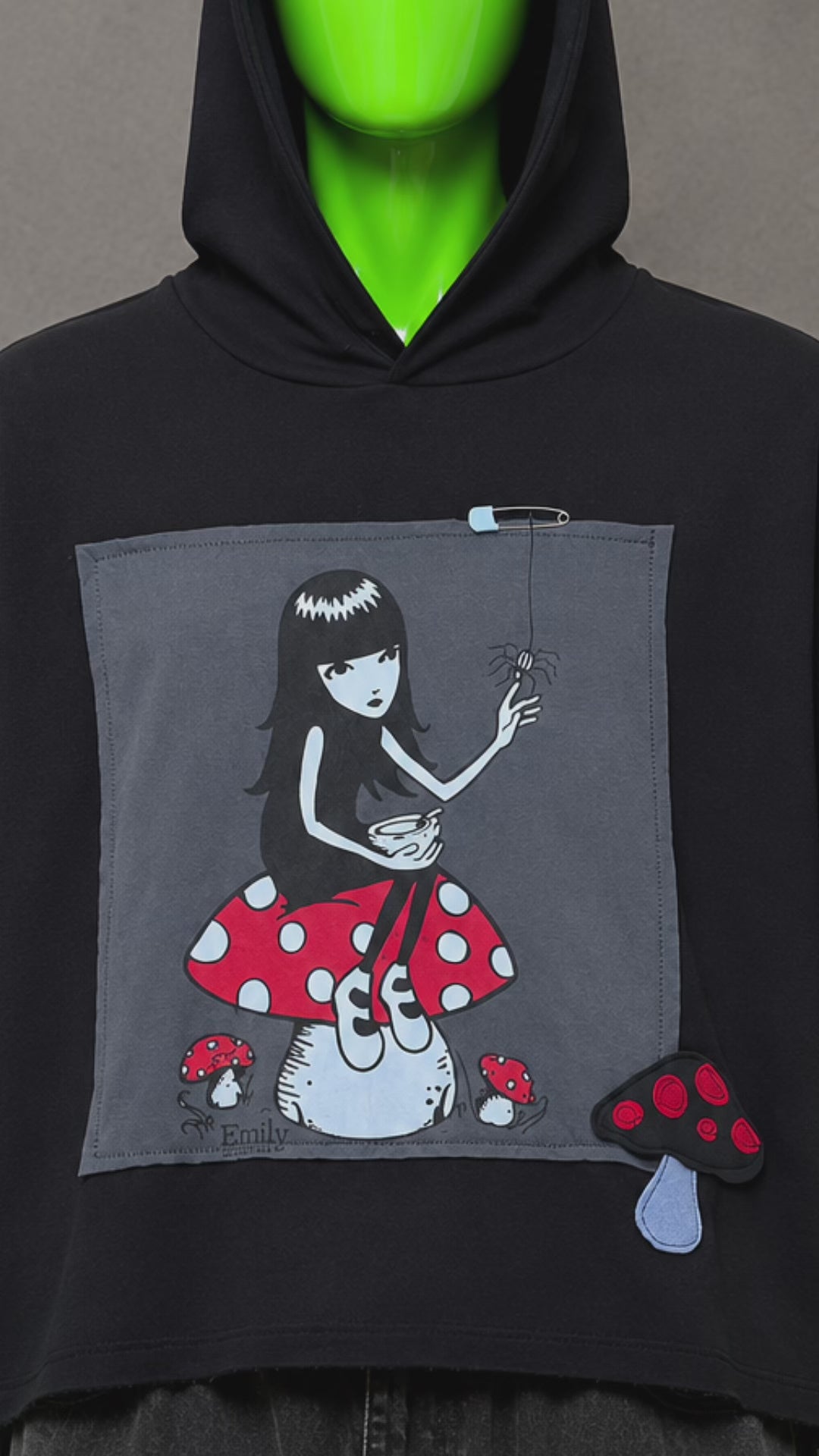 Emily Strange Reworked Hoodie – Gothic Streetwear | Grunge Style | One of One