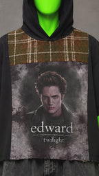 Twilight Edward Y2K Vampire Handmade Custom Reworked Hoodie | XL | 1 of 1 Streetwear | Cut & Sew