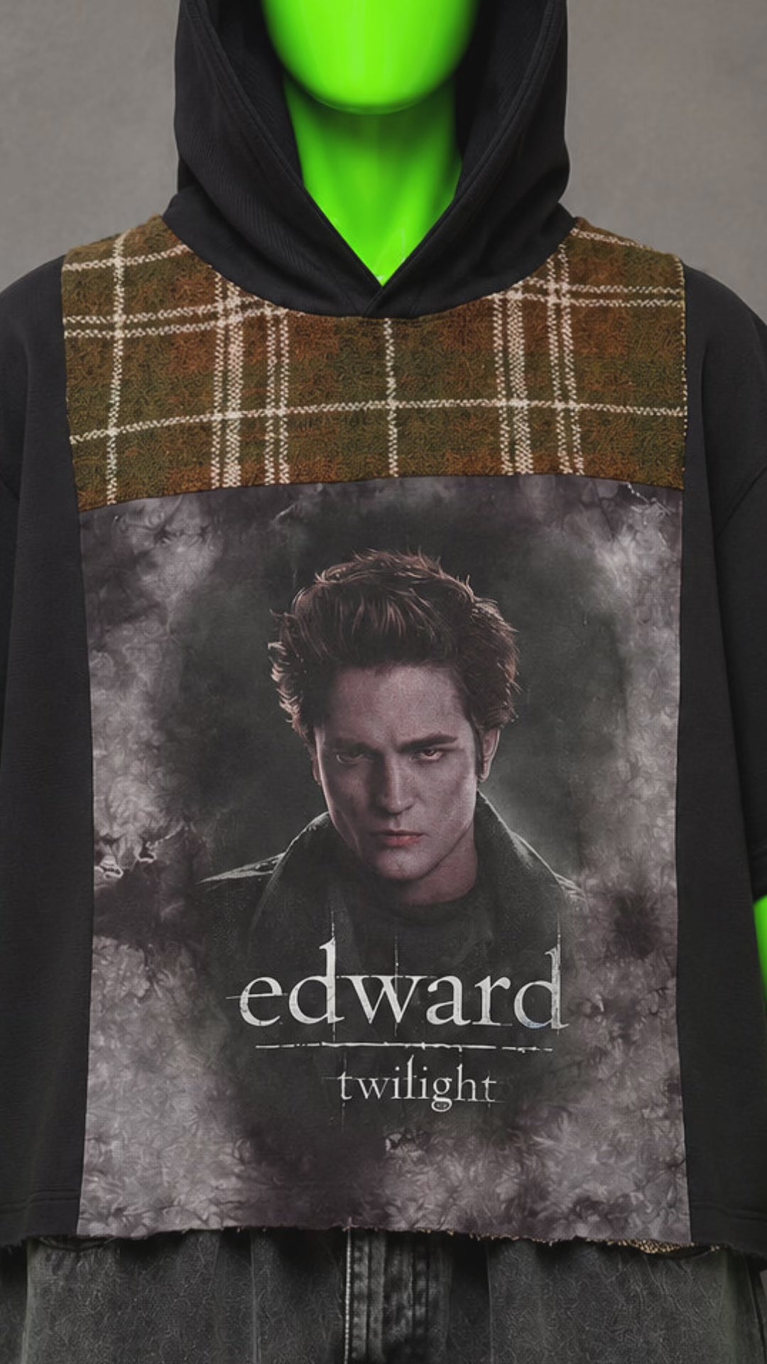 Twilight Edward Y2K Vampire Handmade Custom Reworked Hoodie | XL | 1 of 1 Streetwear | Cut & Sew