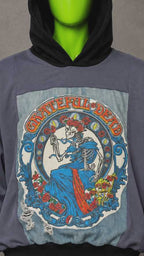 Grateful Dead Patchwork Handmade Custom Reworked Hoodie | XL | 1 of 1 Streetwear | Cut & Sew